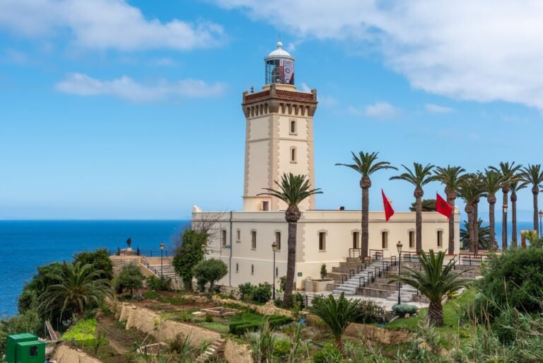 Cape Spartel lighthouse above the Strait on a Tangier day trip from Seville