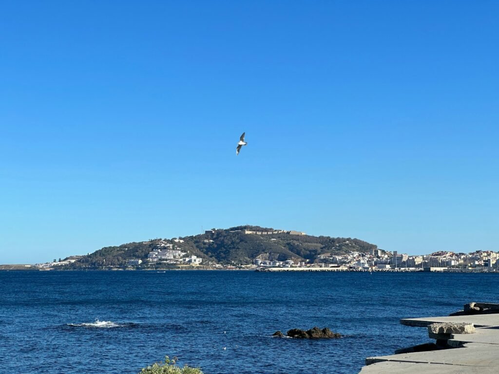 Monte Hacho and the Ceuta peninsula across the bay