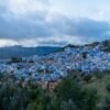 Chefchaouen below the Rif mountains, the midday stop between Tangier and Fes