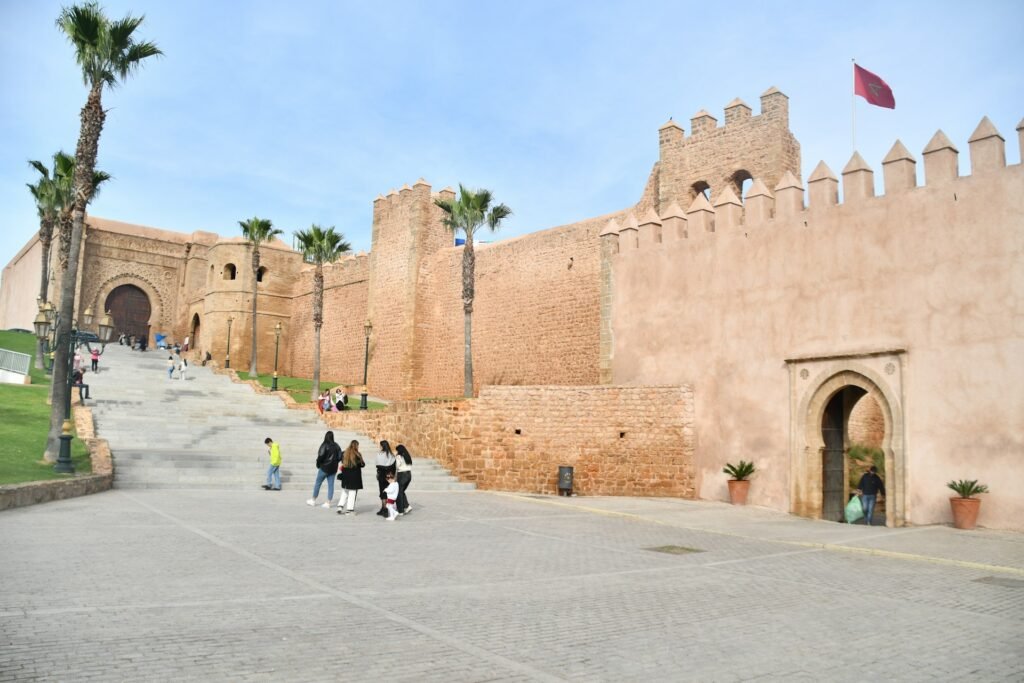 Walls of the Kasbah of the Udayas in Rabat, at the end of a Tangier to Rabat transfer