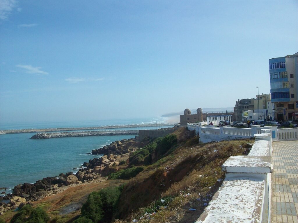 Atlantic seafront of Larache, on the Larache and Lixus stop