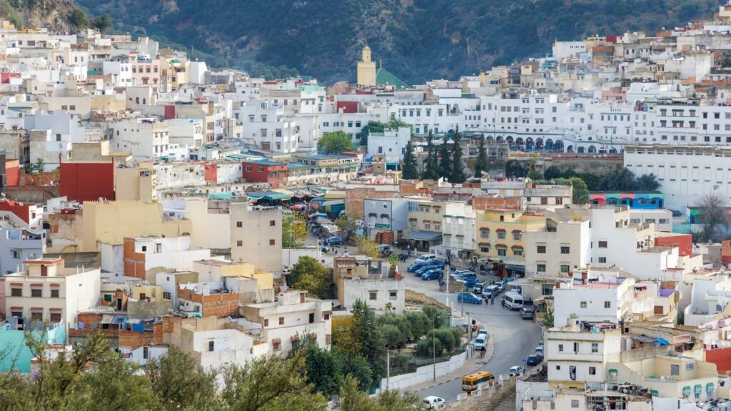 The hill town of Moulay Idriss Zerhoun, part of the Volubilis and Moulay Idriss stop