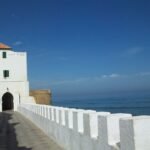 The white ramparts of Asilah above the Atlantic Ocean