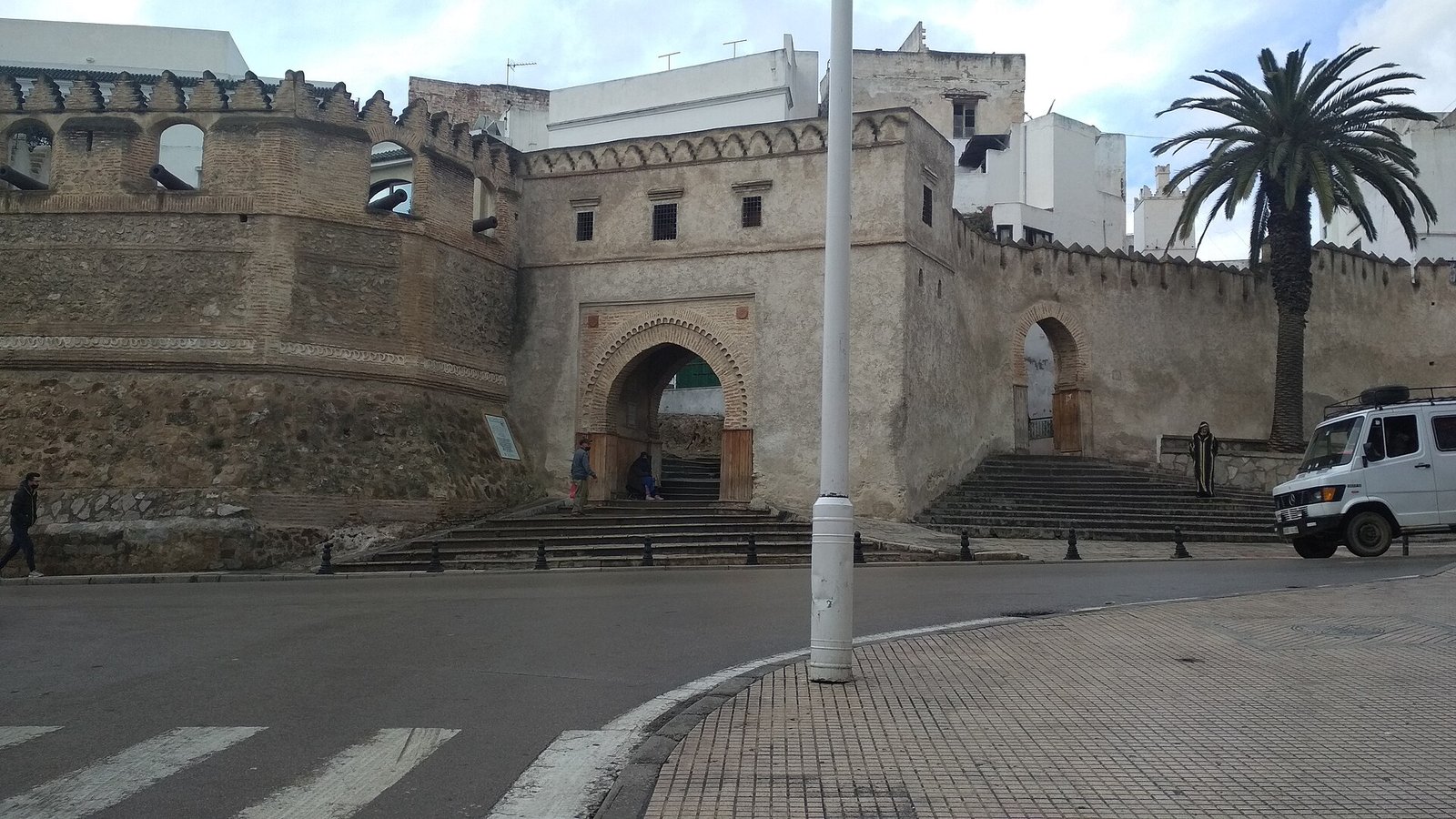 The old gate of Bab Okla in the walls of Tetouan